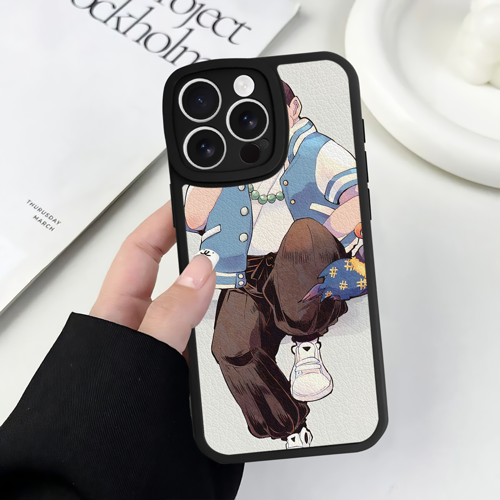 （画像用） 妖怪ウォッチ Yo-kai Watch 【iPhone 16シリーズ対応】シリコンスマホケース（レザー調） 材質：シリコン